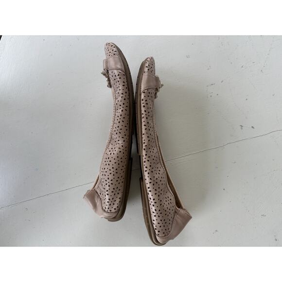 🩰 Me Too Comfort Scrunch Ballet Flats 8.5 M Pink Leatherette; Horse Bit Straps - Picture 7 of 10